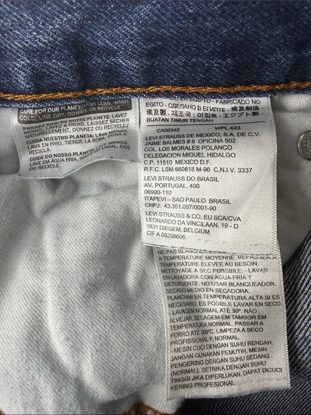 Levi's 505 Straight Fit Dark Blue Denim Jeans W31 L32 EUC vintage